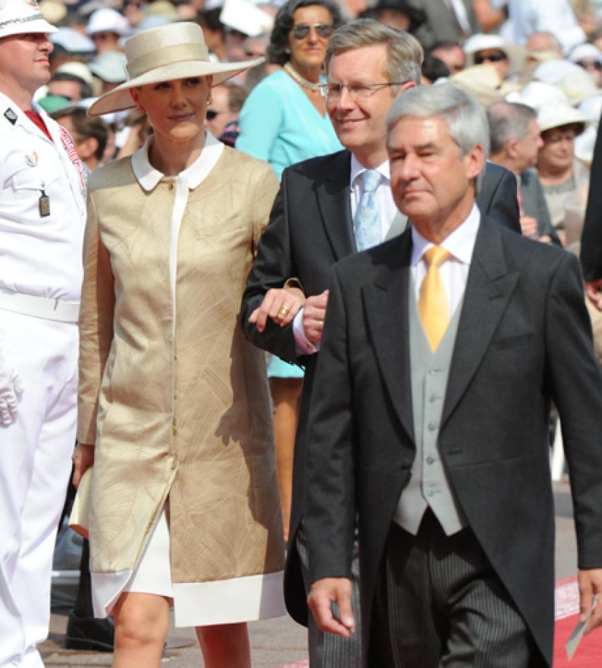 Der deutsche Bundespräsident Christian Wulff und seine Frau Bettina
