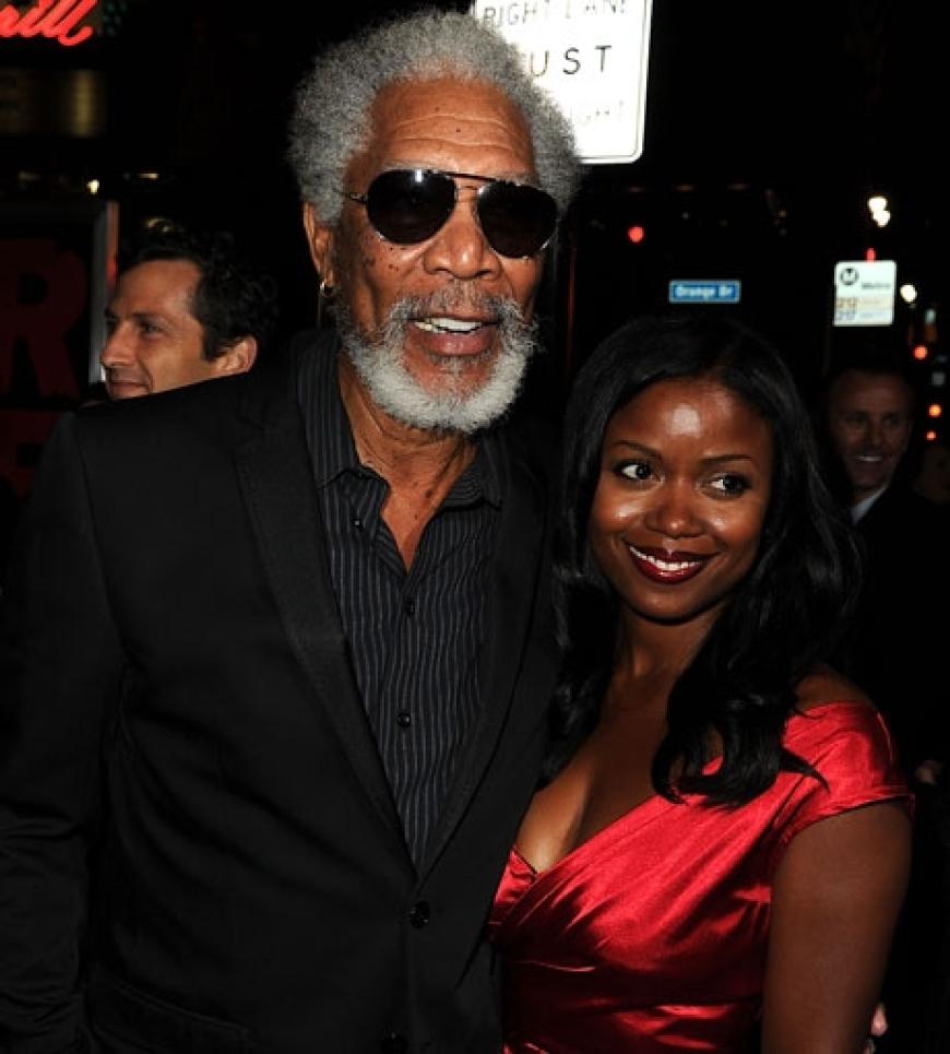 US-Star Morgan Freeman mit Serena Reeder