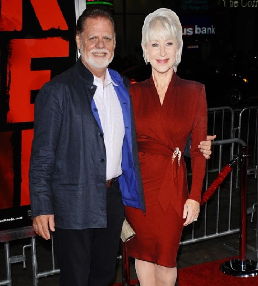 Leider hatte Helen Mirren keine Zeit - da musste ein Pappaufsteller für Fotos herhalten