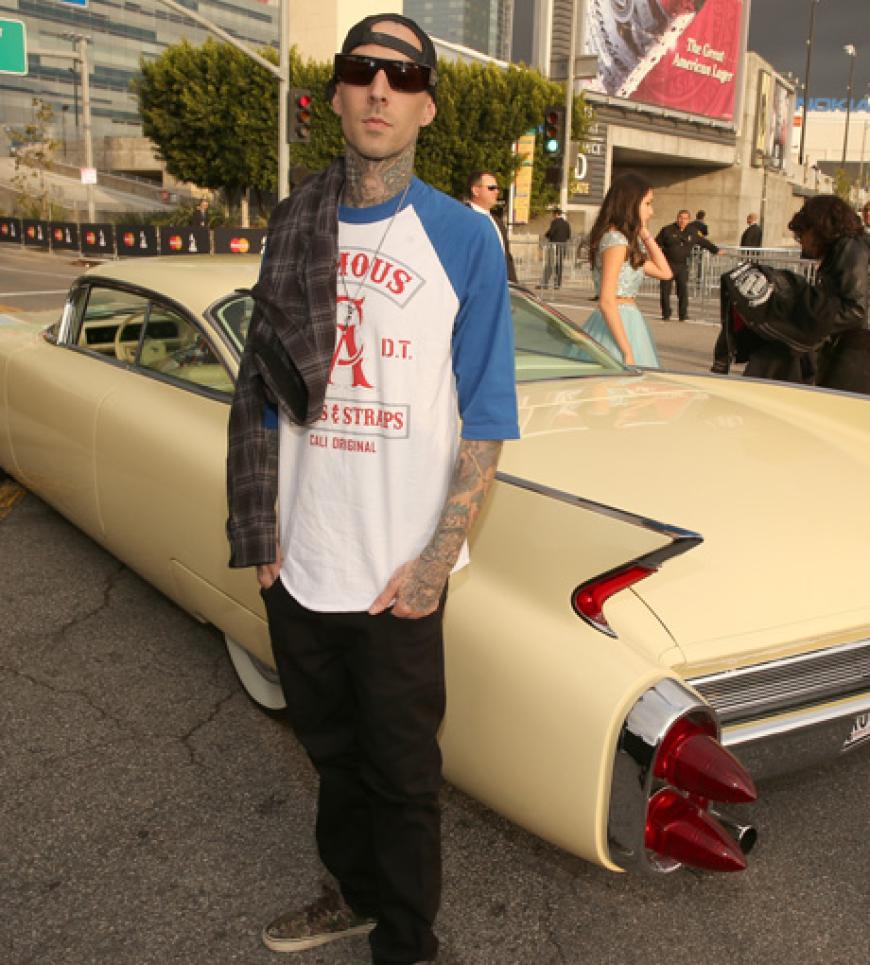 Musiker Travis Barker kam mit seiner privaten Karre vorgefahren
