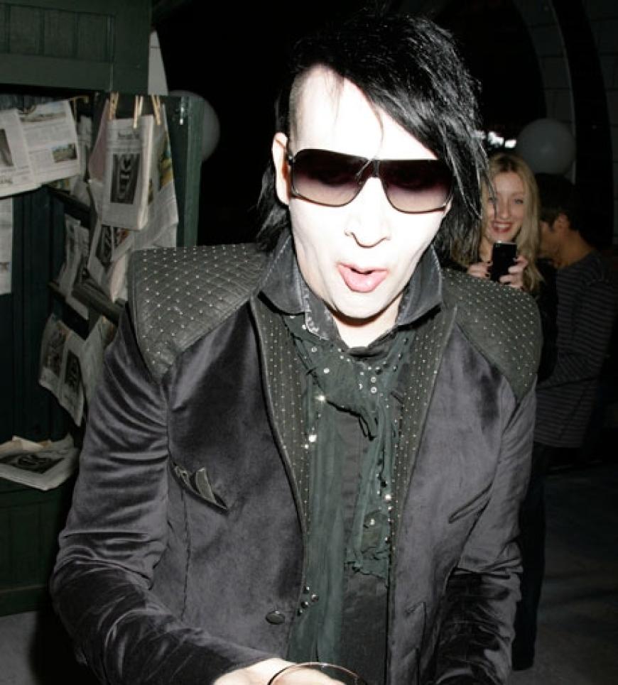 Lange nicht mehr gesehen - und doch wiedererkannt: Marilyn Manson zu Gast bei den