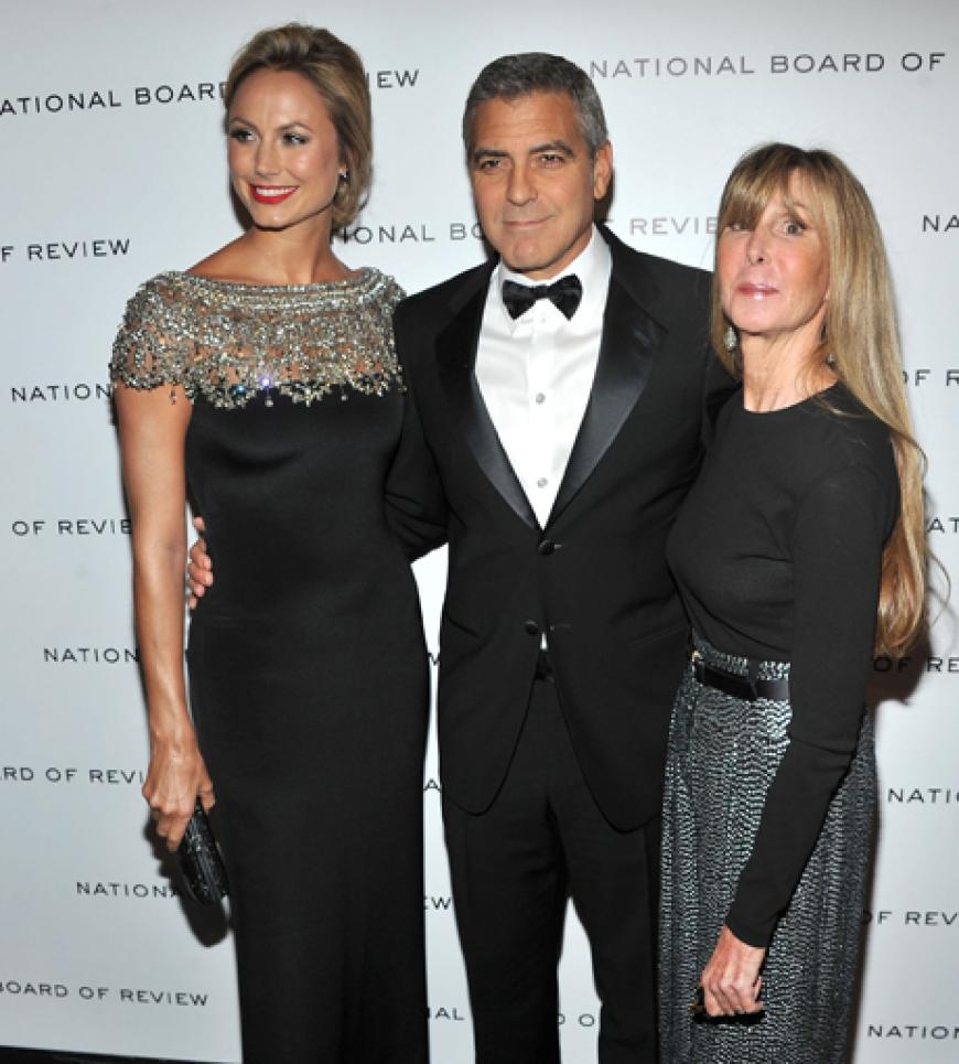 Stacy Keibler, George Clooney und Annie Schulhof