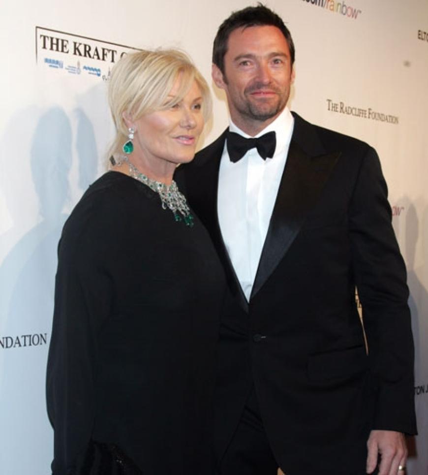 Ungleiches Paar und doch so happy: Hugh Jackman und Deborra-Lee Furness