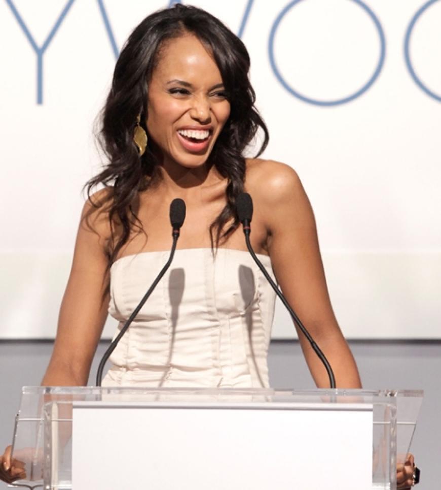 Schauspielerin Kerry Washington auf der Bühne