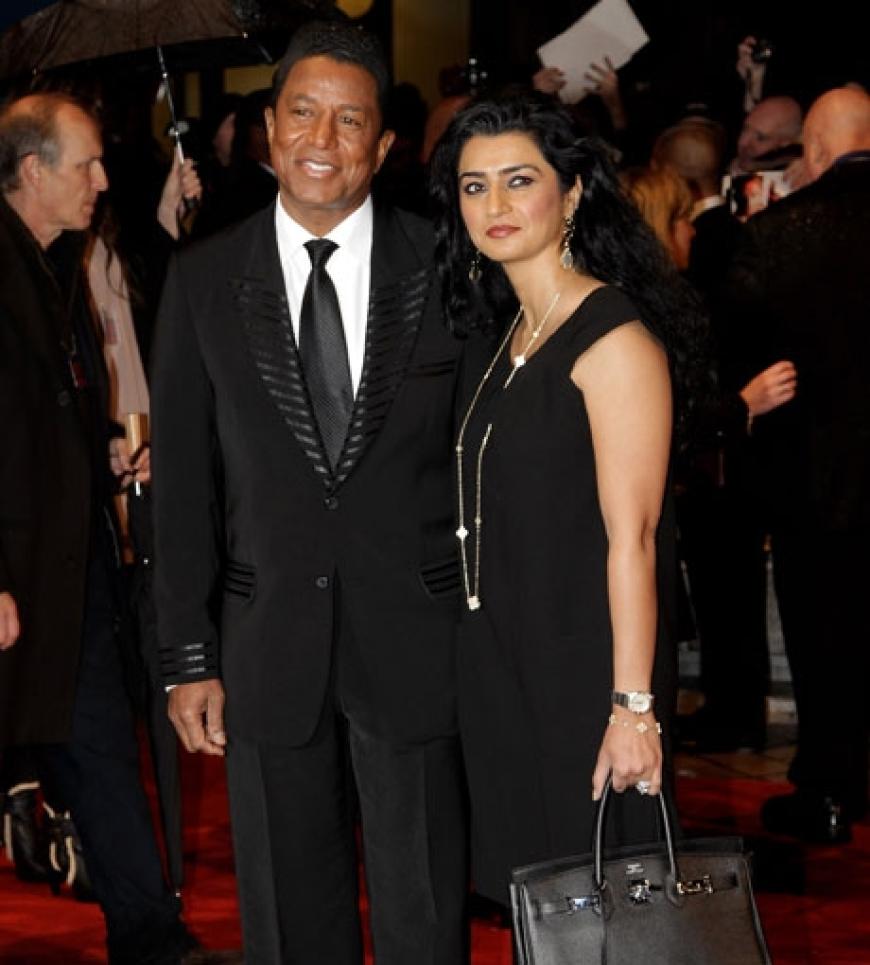 Jermaine Jackson kam mit seiner Frau Halima Rashid zur Premiere nach London
