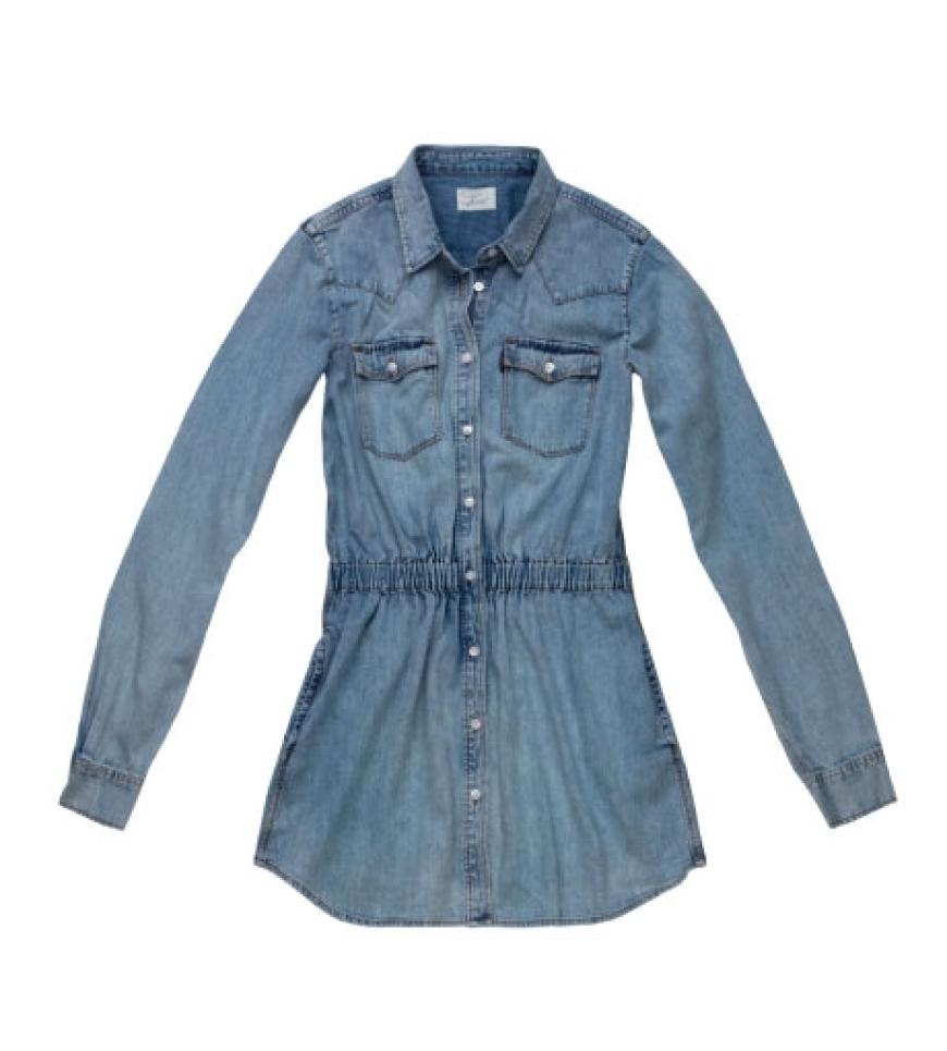 Minikleid mit Raffung in der Taille von Levis, ca. 90 Euro