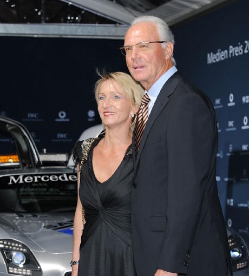 Franz Beckenbauer und seine Ehefrau Heidi