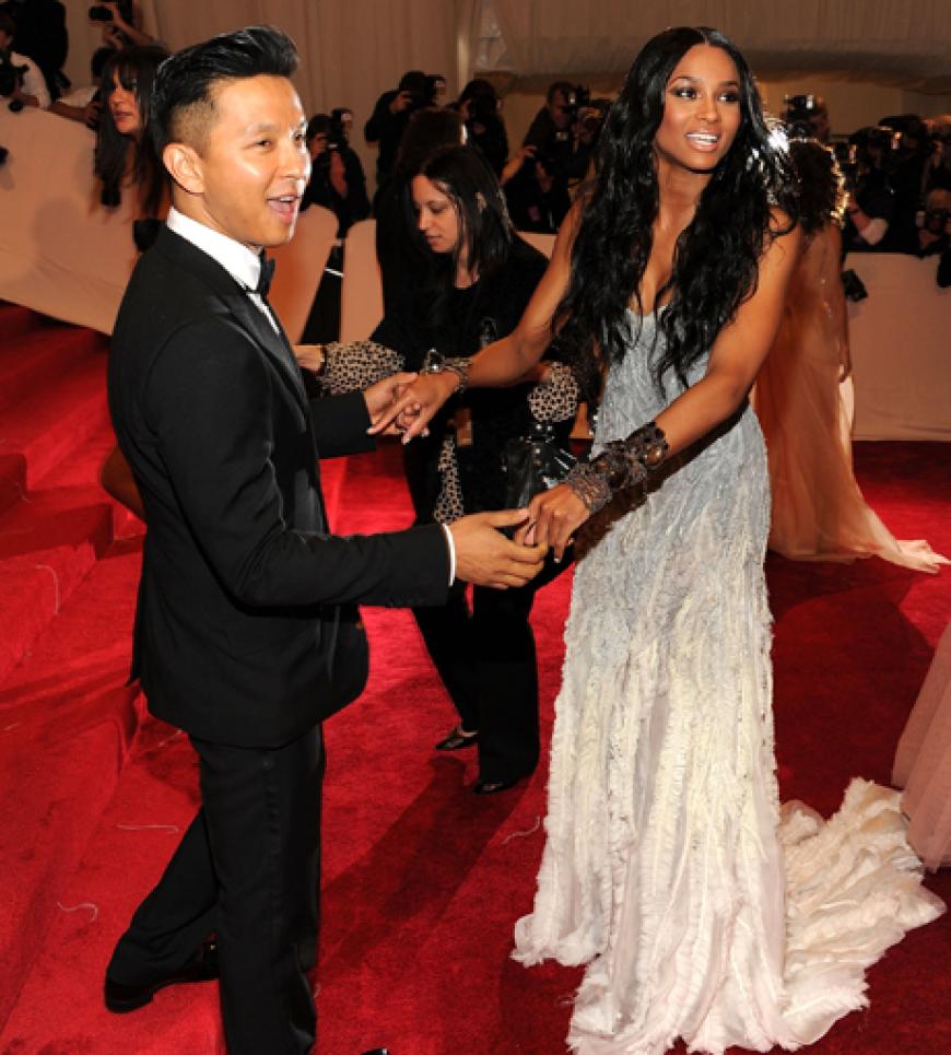 Fashion meets Music: Designer Prabal Gurung mit Sängerin Ciara