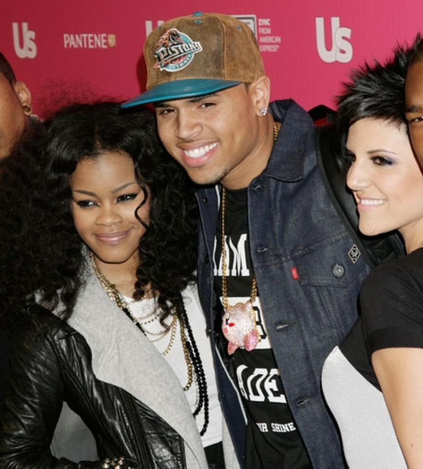 Hahn im Korb: umzingelt von Mädels sieht sich Chris Brown am liebsten