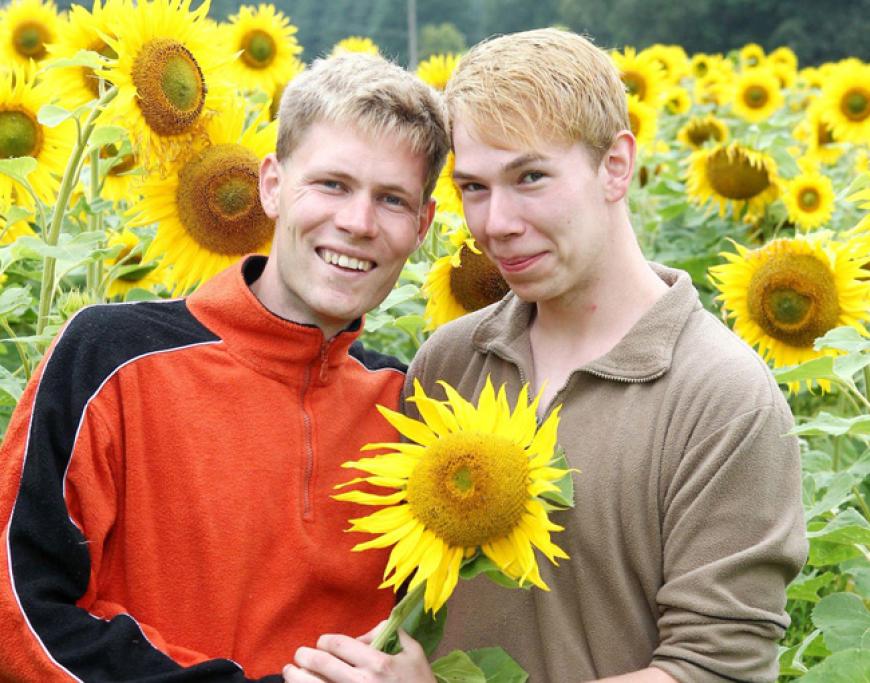 Denny und Altenpfleger Timo