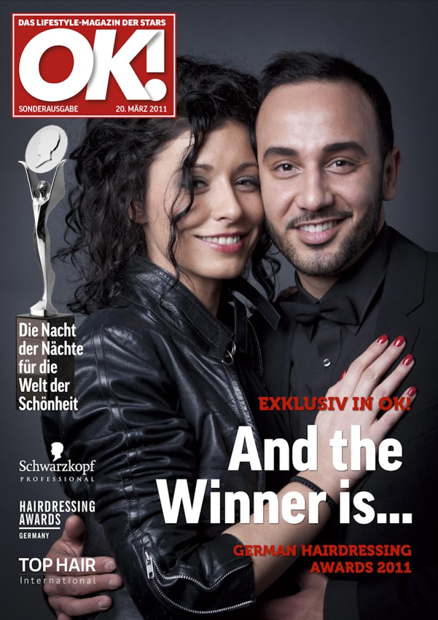 Einmal im Leben das Cover der OK! zieren! Für die Gäste des „German Hairdressing Award 2012“ wurde dieses Traum Wirklichkeit. Jeder Gast des Gala-Abends konnte an einem persönlichen OK! Fotoshooting teilnehmen - und die tollen Ergebnisse sehen Sie hier! Viel Spaß beim Durchklicken!
