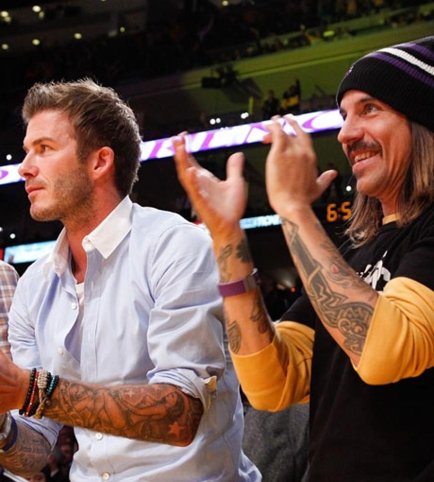 David Beckham verbringt seine Zeit am liebsten mit seinen Kumpels beim Basketball