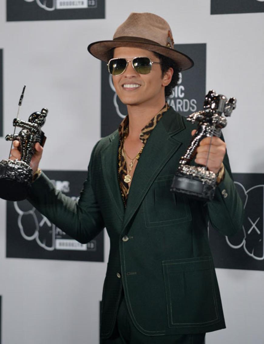 Bruno Mars durfte gleich zwei Dankesreden halten. Er gewann in der Kategorie