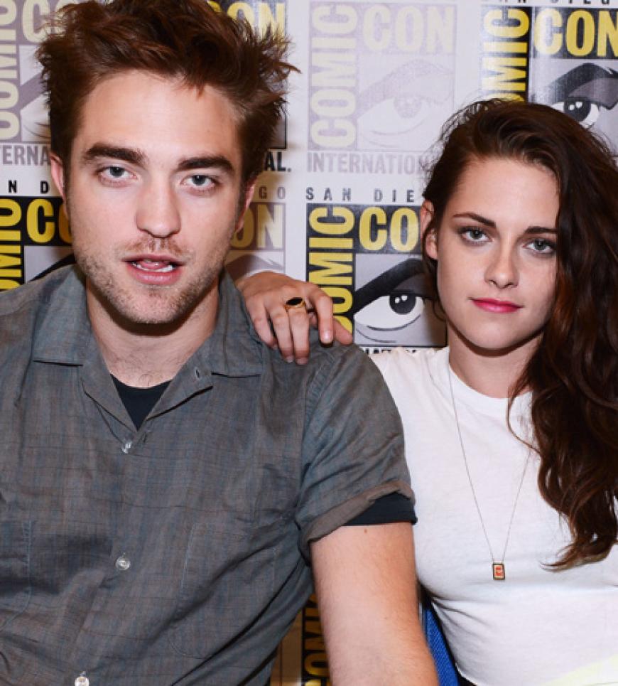 Lächeln, bitte! Robert Pattinson und Kristen Stewart