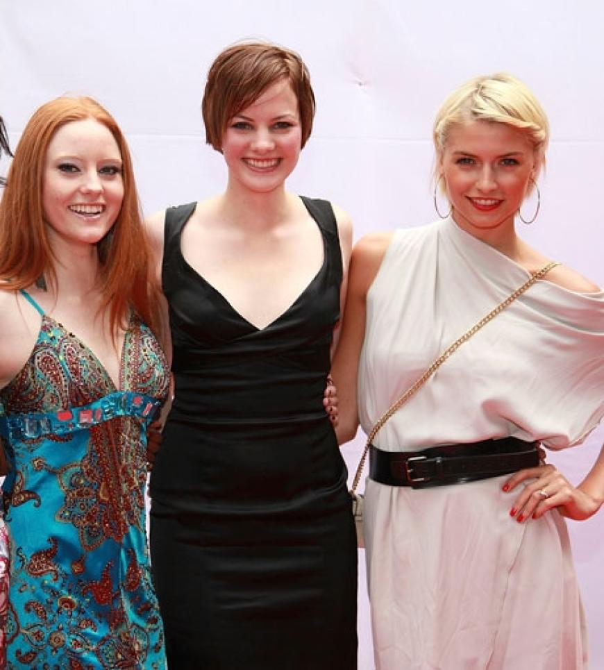 Die Topmodels verstehen sich blendend: Barbara Meier, Jennifer Hof und Lena Gercke