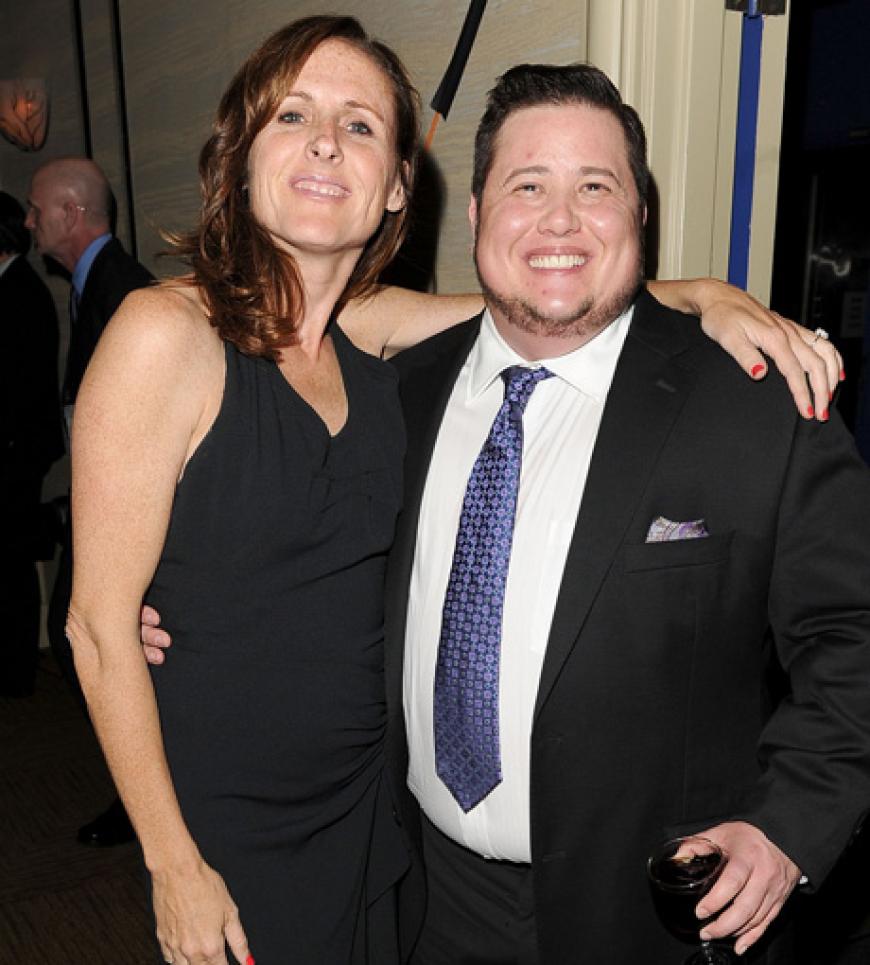 Gratuierte dem Gewinner: Molly Shannon mit Chaz Bono