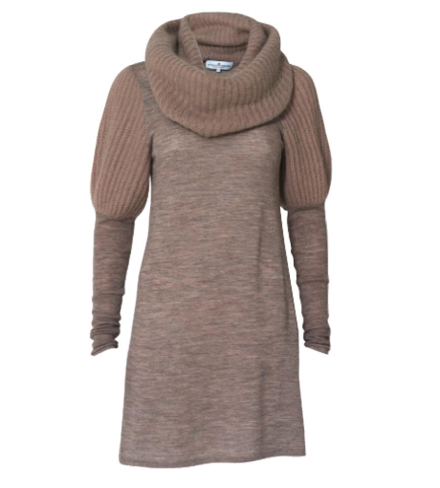 Style-Tipp: Rustikal oder elegant Strickkleider können beides! Designers Remix Collection, ca. 180 Euro