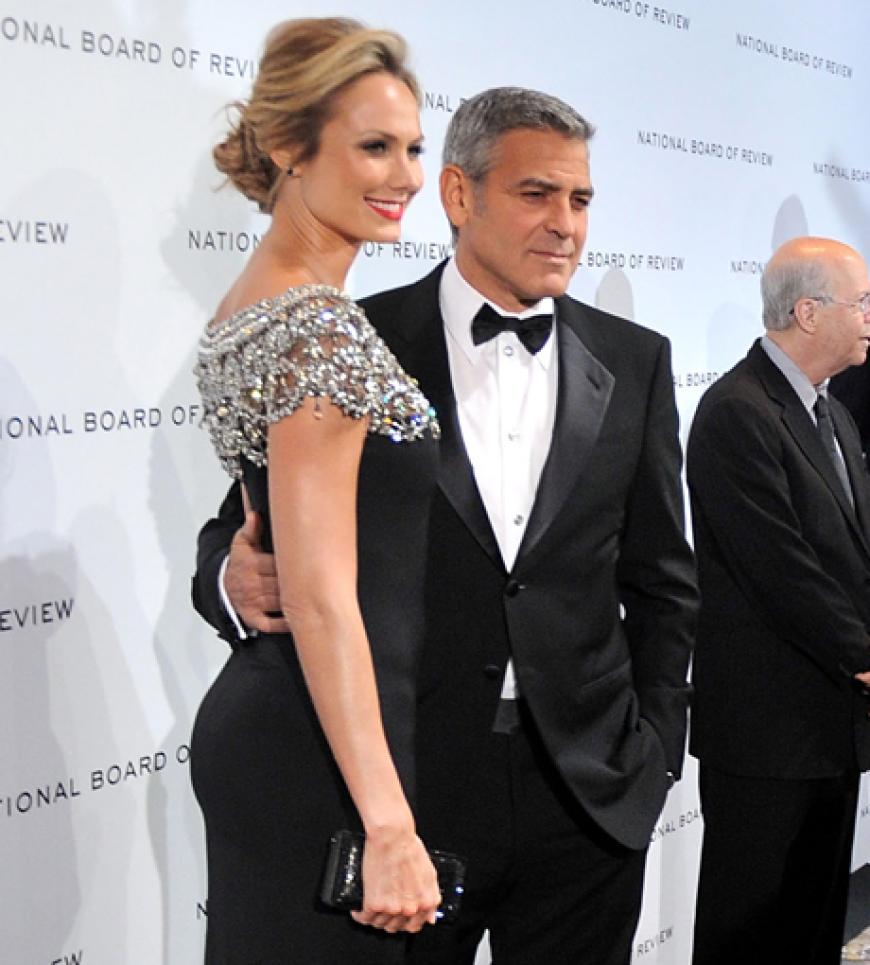 Das meistfotografierte Paar des Abends: George Clooney und seine Stacy