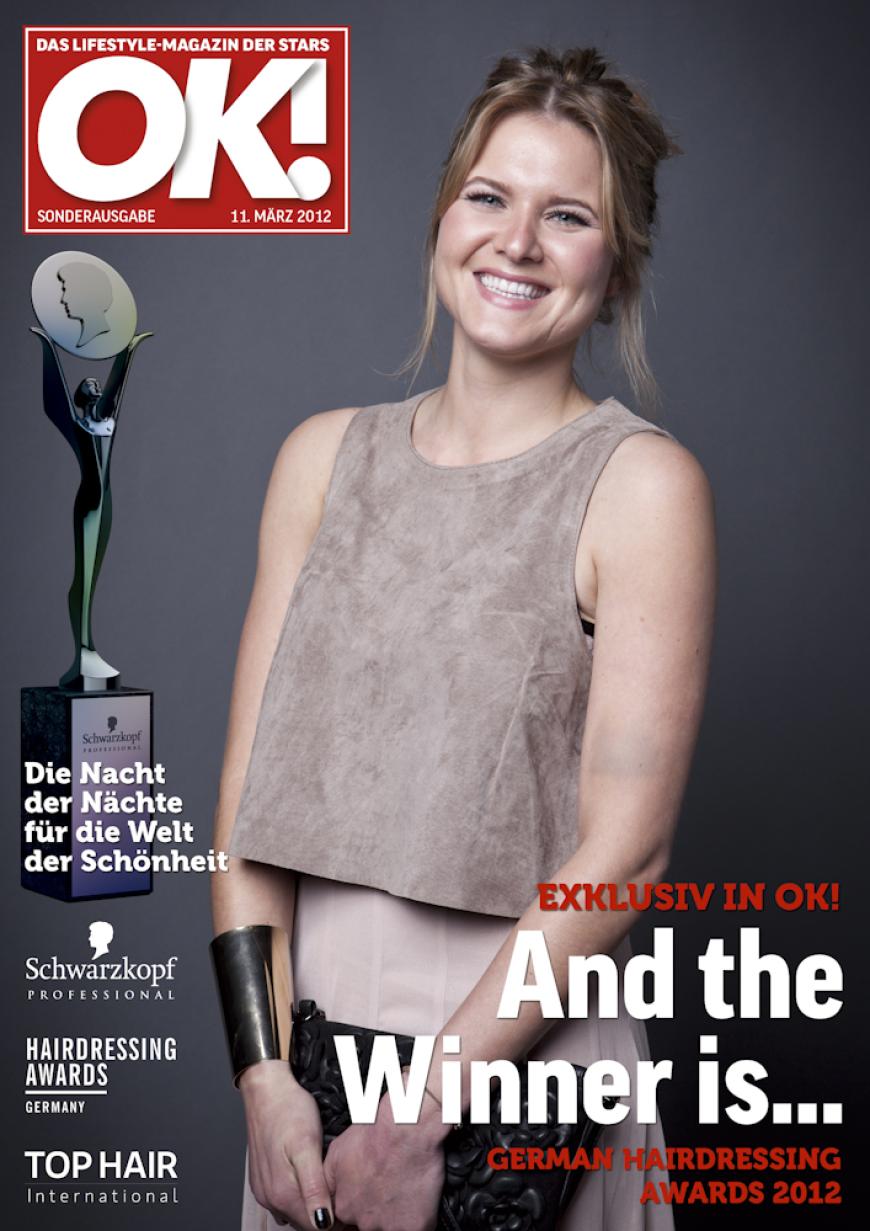 Einmal im Leben das Cover der OK! zieren! Für die Gäste des „German Hairdressing Award 2012“ wurde dieses Traum Wirklichkeit. Jeder Gast des Gala-Abends konnte an einem persönlichen OK! Fotoshooting teilnehmen - und die tollen Ergebnisse sehen Sie hier! Viel Spaß beim Durchklicken!