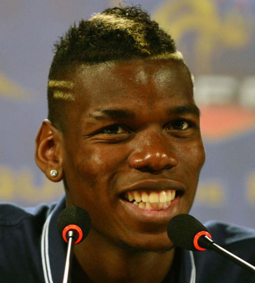 Strähnchenlook: Paul Pogba aus Frankreich