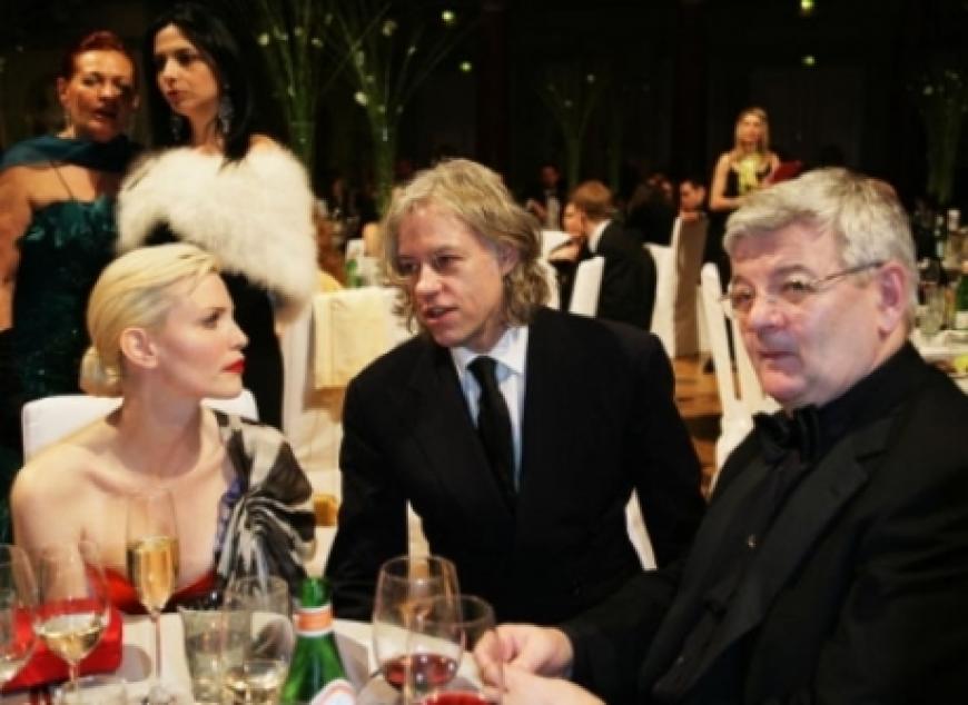 Nadja Auermann, Sir Bob Geldof und Joschka Fischer