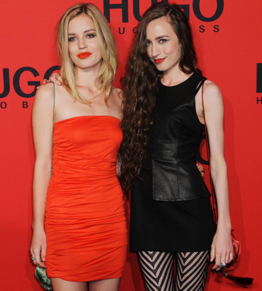 Sahen sich erst die Show an und feierten danach bis in die Nacht: Die beiden It-Girls Georgia und Elizabeth Jagger