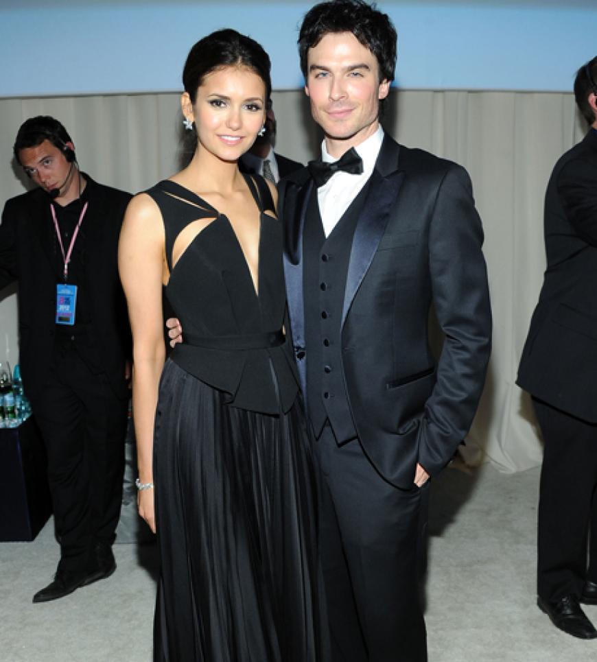 Nina Dobrev mit ihrem Freund Ian Somerhalder