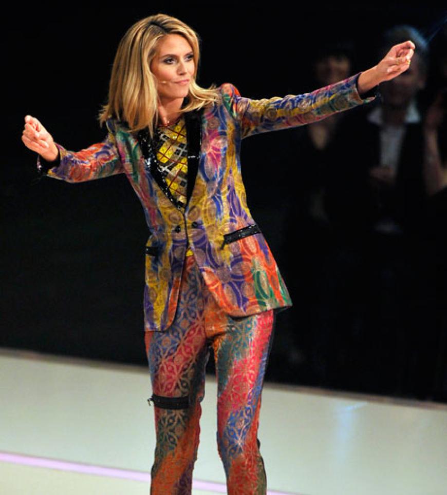 Heidis Outfit beim 'Germany's Next Topmodel'-Finale 2011 war zum Davonlaufen und machte Thomas Gottschalks Outfits Konkurrenz