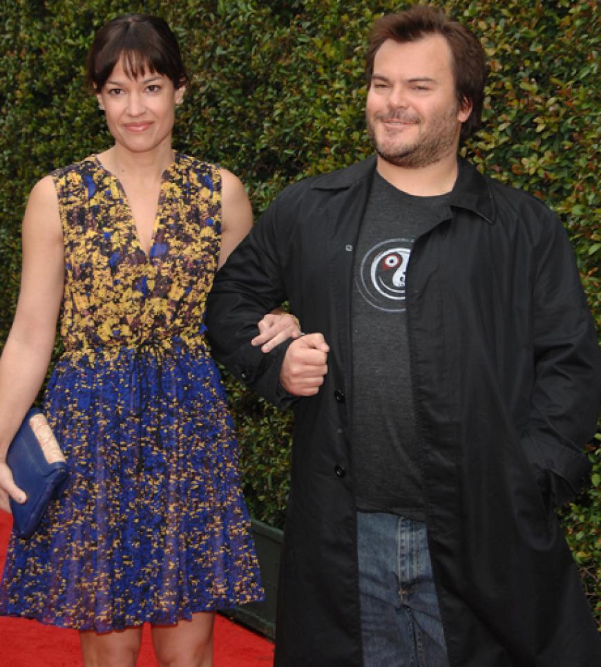 Tanya Haden kommt mit Jack Black zur Premiere