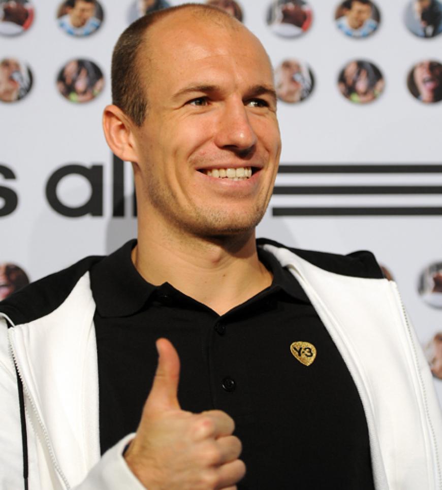 Gut drauf: Bayern-Star Arjen Robben