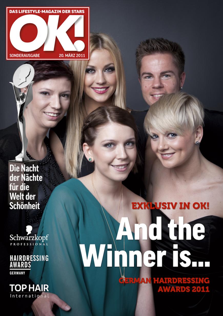 Einmal im Leben das Cover der OK! zieren! Für die Gäste des „German Hairdressing Award 2012“ wurde dieses Traum Wirklichkeit. Jeder Gast des Gala-Abends konnte an einem persönlichen OK! Fotoshooting teilnehmen - und die tollen Ergebnisse sehen Sie hier! Viel Spaß beim Durchklicken!