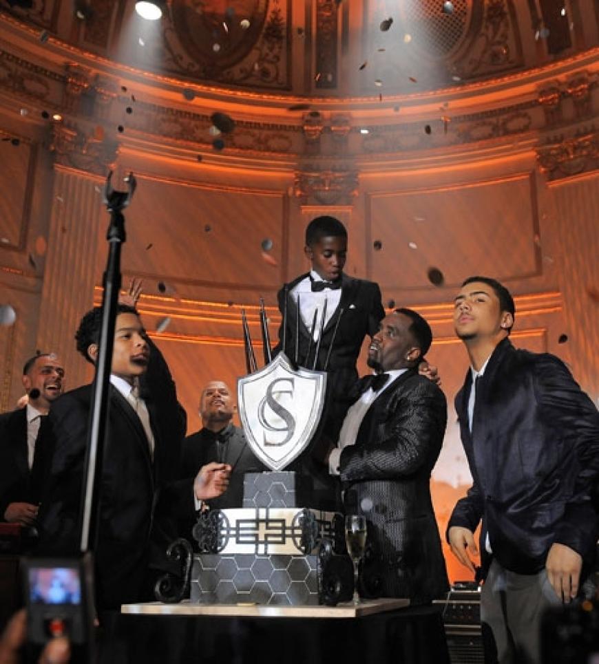 P. Diddy brachte natürlich auch seine Söhne Justin, Christian und Stiefsohn Quincy mit zur Party