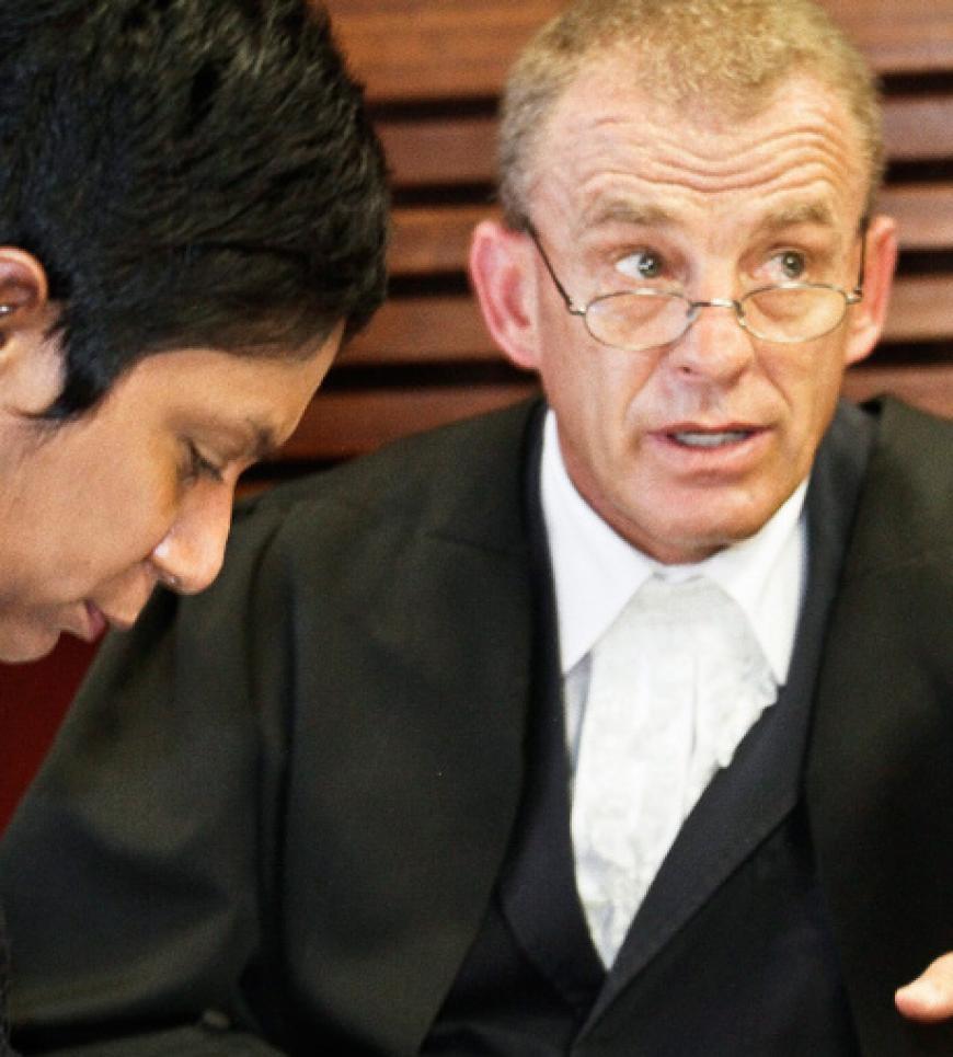 Der Staatsanwalt der Verhandlung, Gerrie Nel
