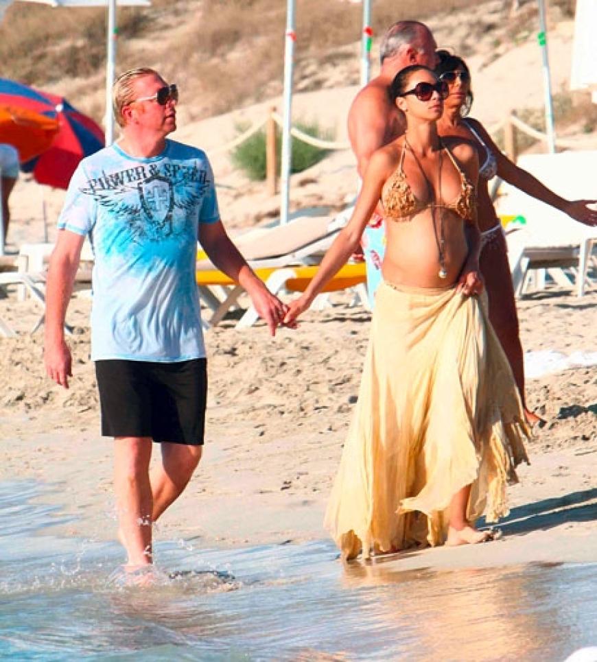 Der Babybauch von Lilly ist wirklich nicht mehr zu übersehen
