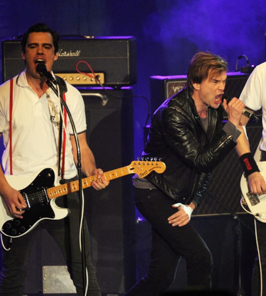 Sänger Campino heizte mit den Toten Hosen dem Publikum ein´