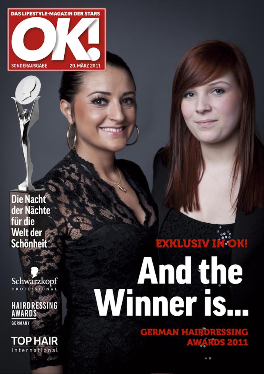 Einmal im Leben das Cover der OK! zieren! Für die Gäste des „German Hairdressing Award 2012“ wurde dieses Traum Wirklichkeit. Jeder Gast des Gala-Abends konnte an einem persönlichen OK! Fotoshooting teilnehmen - und die tollen Ergebnisse sehen Sie hier! Viel Spaß beim Durchklicken!