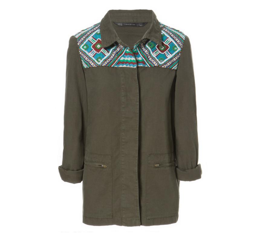 Parka mit Ethno-Elementen, ca. 50 Euro von Zara