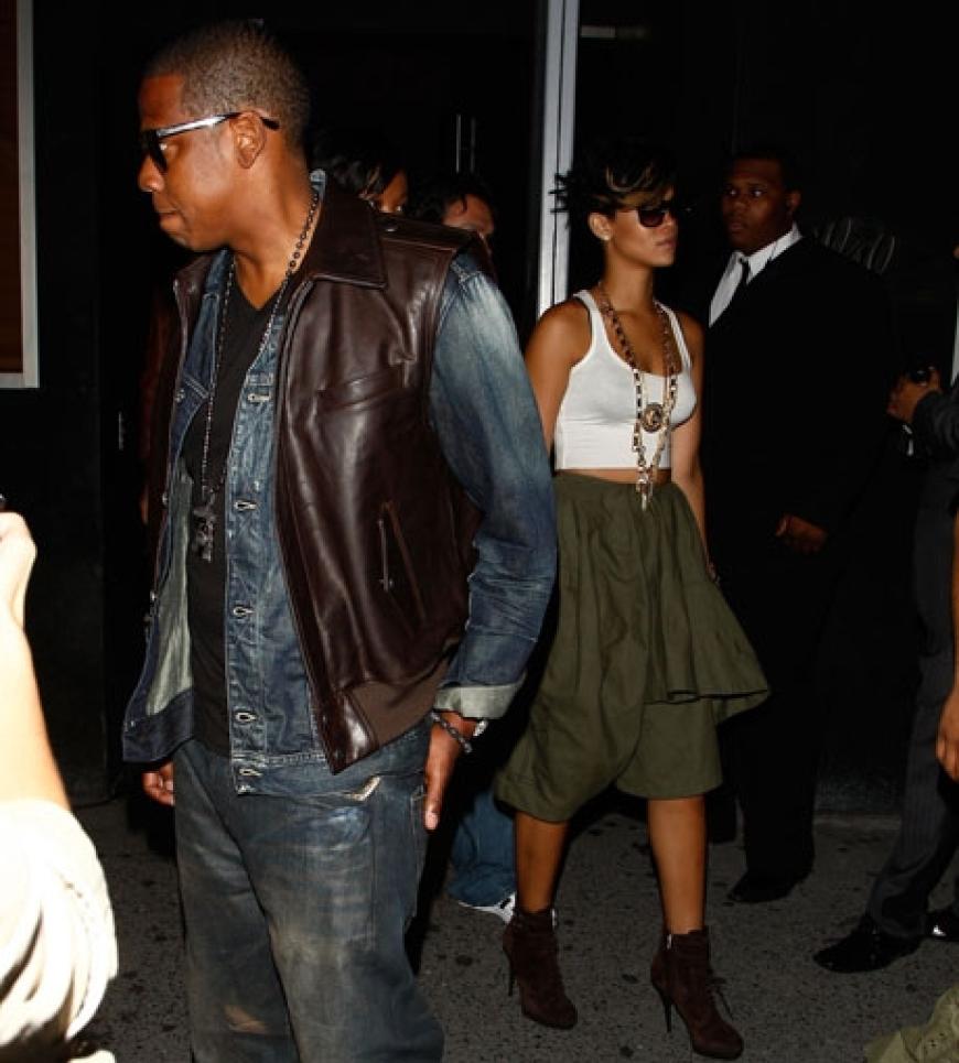 Nach der Verleihung konnte man auch Sängerin Rihanna sehen