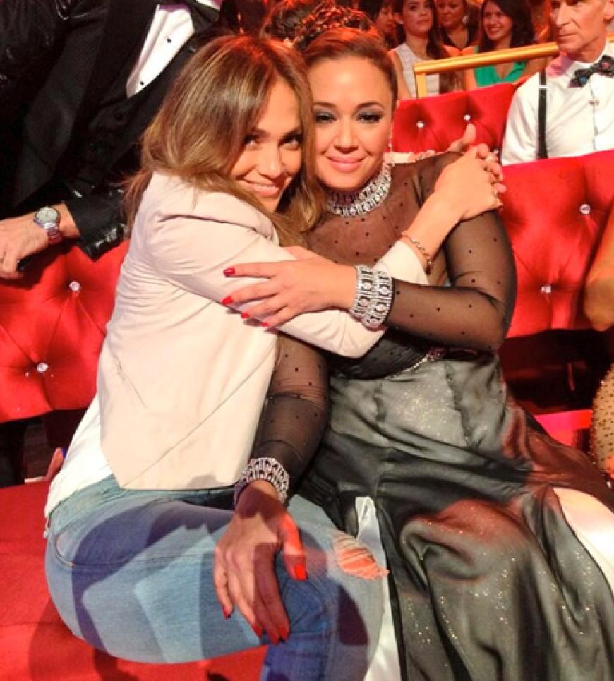 Dicke Freundschaft - Jennifer Lopez besucht ihre Freundin Leah Remini bei 'Dancing With The Stars