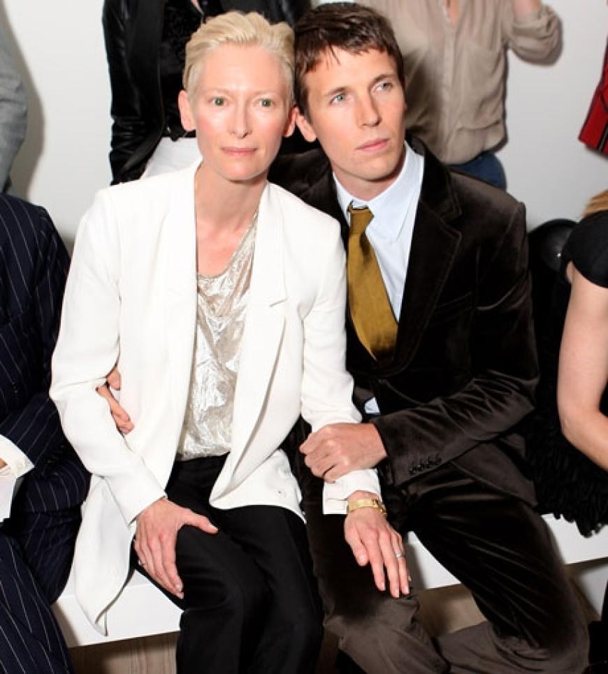 Tilda Swinton sah sich die Show von