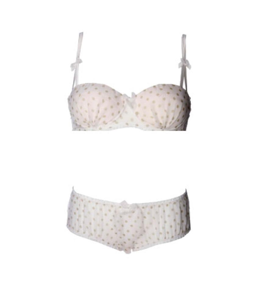 Retro-Look mit Punkten von Mimi Holiday, BH ca. 40 Euro, Panty ca. 30 Euro