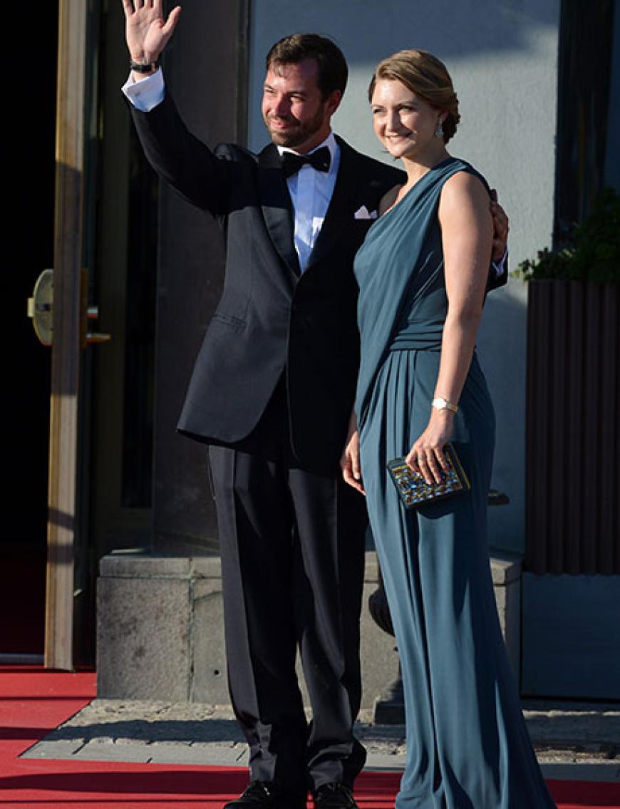 Luxemburgs Thronfolger Guillaume und seine Gattin, Prinzessin Stéphanie