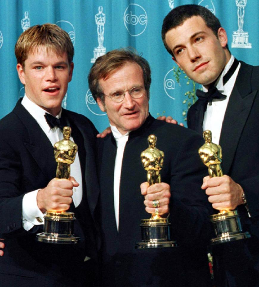 Matt Damon, Robin Williams und Ben Affleck, 1998