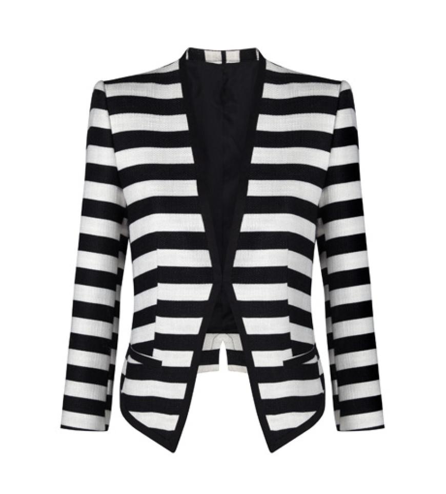 Grafischer Blazer von Mango, ca. 60 Euro