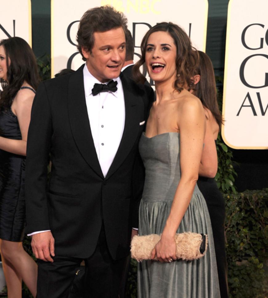 Colin Firth kam mit Ehefrau Livia Giuggio und war als