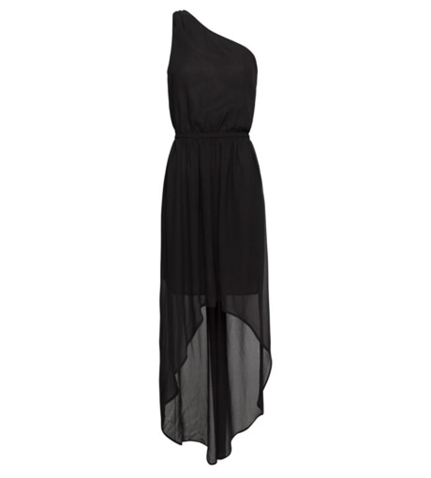 Das asymmetrische One-Shoulder-Dress verleiht jeder Frau den gewissen Amazonen-Look. Kleid von Mango, ca. 40 Euro