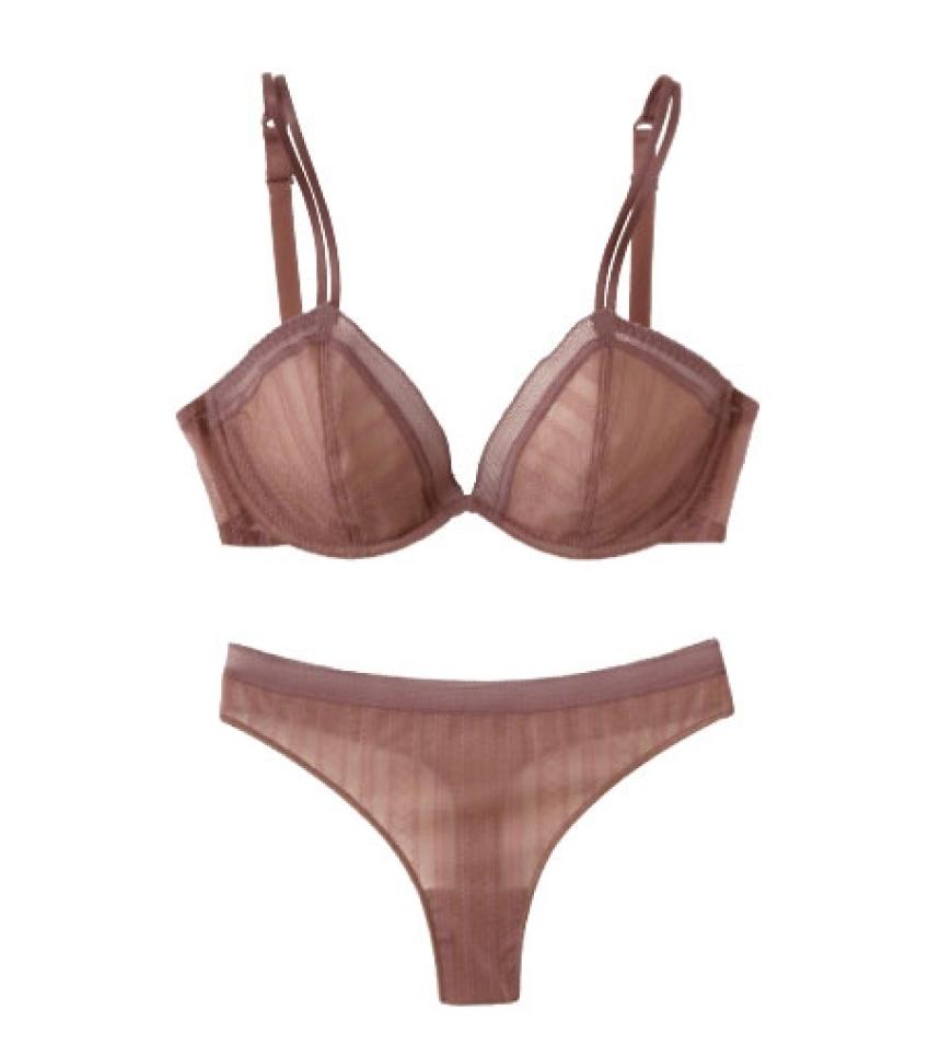 Streifenoptik von Cacharel: BH ca. 45 Euro, String ca. 25 Euro