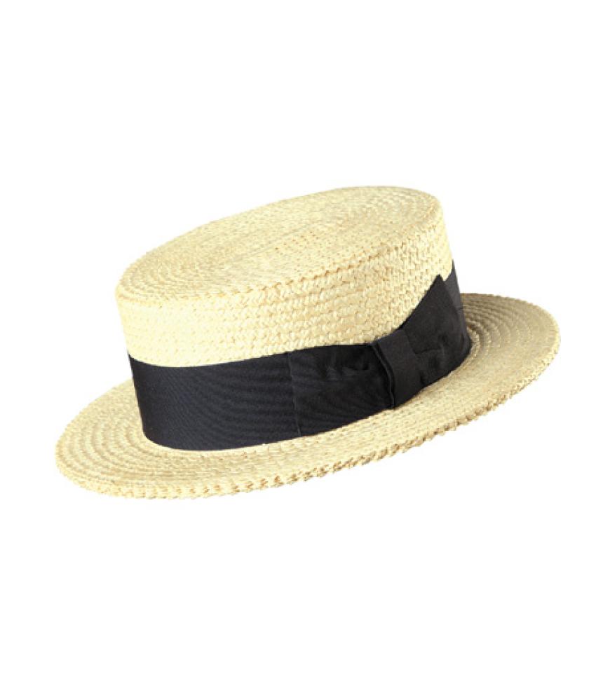 21. Juli 2012: Für hübsche Sommerköpfe: Strohsäge mit Ripsband von Baldessarini über wegener.org, ca. 130 Euro