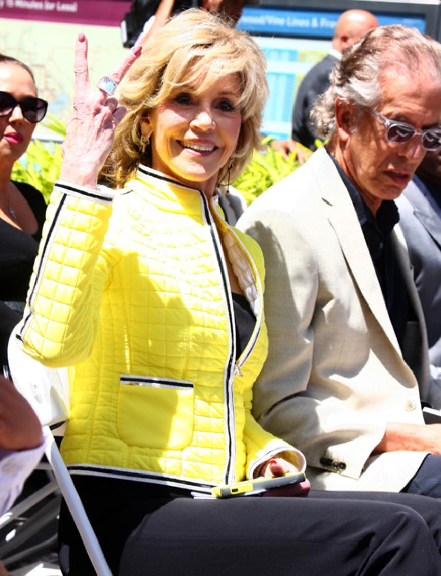 Und auch diese Hollywood-Ikone schaute vorbei: Jane Fonda gratulierte J.Lo