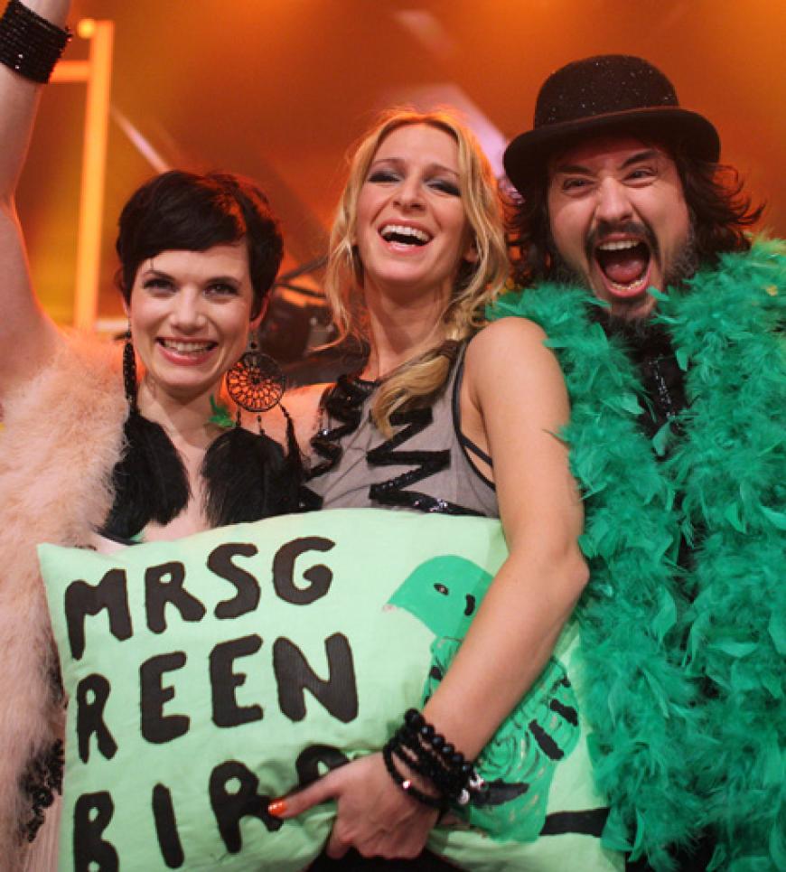 Große Freude: Mrs. Greenbird haben es geschafft - sie haben den